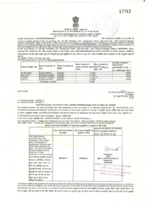 PESO Licence - Cryogenic liquids